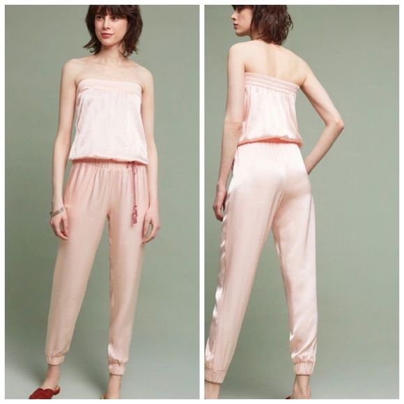 ANTHROPOLOGIE SHIMMER STRAPLESS JUMPSUIT NWT - Picture 2 of 6